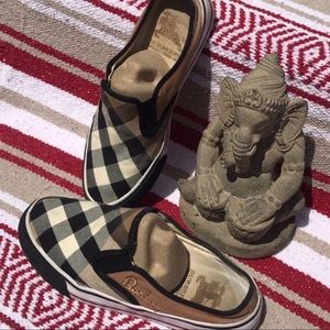 Nova Check Canvas Slip On Sneaker Mule